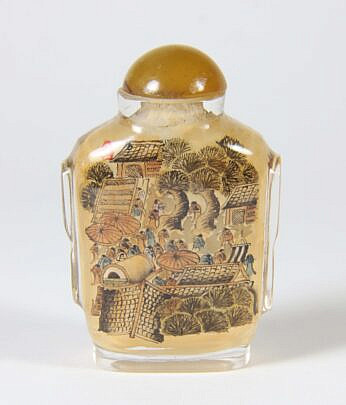 15-5712 Chinese Clear Glass Snuff Bottle A 9829 JPG