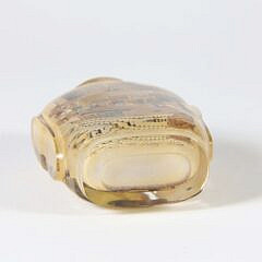 Chinese Inside-Painted Clear Glass Snuff Bottle, Signed Eni, 20th Century