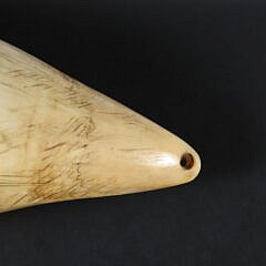 English Britannia Scrimshaw Whale Tooth, 19th Century