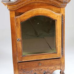 French Provincial Hanging or Table Top Cabinet, 19th Century
