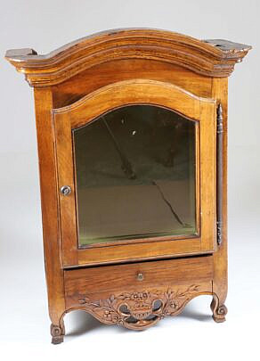French Provincial Hanging or Table Top Cabinet, 19th Century