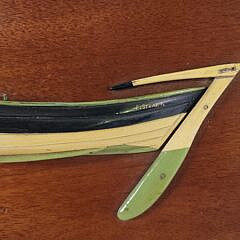 Fine 19th C. Paint Decorated Fishing Dory “Elsie” Half Hull Builders Model