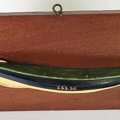 Fine 19th C. Paint Decorated Fishing Dory “Elsie” Half Hull Builders Model