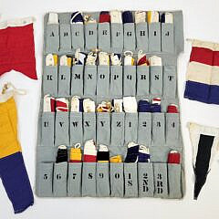 Full Set of 40 Vintage Nautical Ship’s Signal Flags