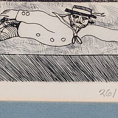 John Lochtefeld (1933-2025) Limited Edition Nantucket Etching “Clipper Ship”