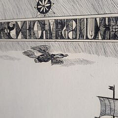John Lochtefeld (1933-2025) Limited Edition Nantucket Etching “Clipper Ship”