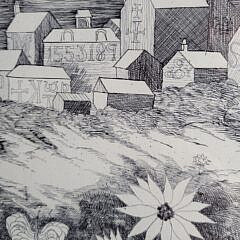 John Lochtefeld (1933-2025) Artist’s Proof Edition Nantucket Etching “Quiet Flower Laden Shore”