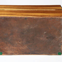 English Mahogany Brass Strapped Lap Desk, 19th Century