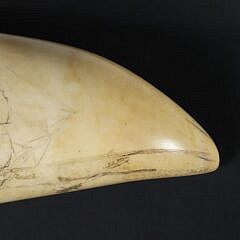 American Scrimshaw Whale Tooth, 19th Century