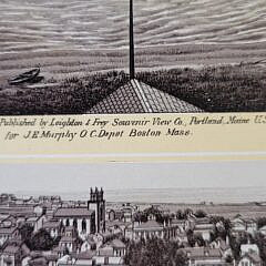Rare Late 19th C. Nantucket Souvenir Fold Out Illustrated Booklet