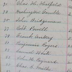 1863 Civil War U.S Navy U.S. Ship Memphis Crew Roster Logbook