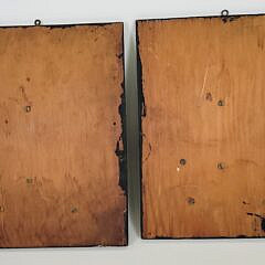 Pair of Vintage 1930s Racing Yacht Half Hull Plaques
