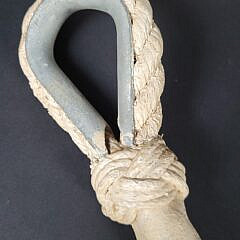 Two World War Two Vintage Sailor Made Fancy Knot Rope Work Pull Handles