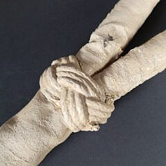 Two World War Two Vintage Sailor Made Fancy Knot Rope Work Pull Handles