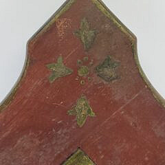 Antique Federal Nantucket Paint Decorated Tilt Top Table Gameboard