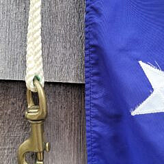 Vintage 50 Star U.S. Navy Union Jack Ship Flag
