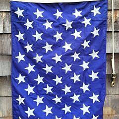 Vintage 50 Star U.S. Navy Union Jack Ship Flag