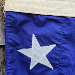 Vintage 50 Star U.S. Navy Union Jack Ship Flag