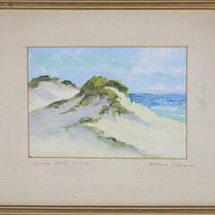 Vernon Herbert Coleman (1898-1978) "Sandy Neck Dunes", Oil on Board
