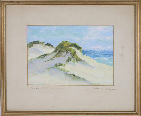 Vernon Herbert Coleman (1898-1978) "Sandy Neck Dunes", Oil on Board