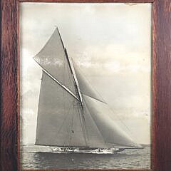 Antique 1903 James Burton Photograph of America’s Cup Racing Yacht Reliance