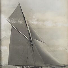 Antique 1903 James Burton Photograph of America’s Cup Racing Yacht Reliance