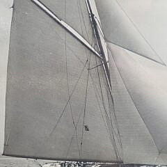 Antique 1903 James Burton Photograph of America’s Cup Racing Yacht Reliance