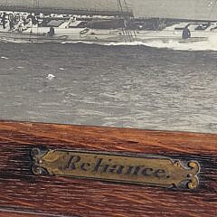 Antique 1903 James Burton Photograph of America’s Cup Racing Yacht Reliance
