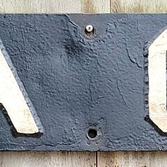 Important World War Two U.S. Navy Submarine USS Sea Owl Quarterboard Nameplate