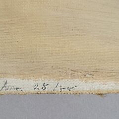 1888 Oil on Canvas Nantucket “South Shore Shipwreck” Attributed to Wendell Macy