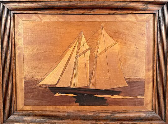 1784-1865 Inlaid Schooner A