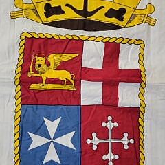 Vintage Italian Republic National Flag Nautical Ship Naval Ensign