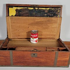 Antique Chinese Export Camphorwood Sea Captain’s Folding Lap Desk