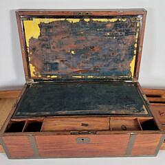 Antique Chinese Export Camphorwood Sea Captain’s Folding Lap Desk