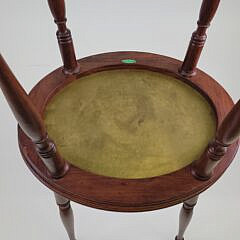 Pair of Vintage Anglo Indian Teak & Brass Traveling Campaign End Tables