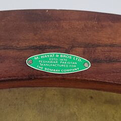 Pair of Vintage Anglo Indian Teak & Brass Traveling Campaign End Tables