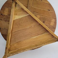 Scarce Large Antique English Pine Cricket Table
