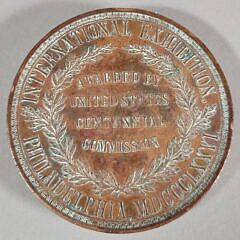 Large Bronze 1876 Philadelphia International Exhibition Commemorative Medal