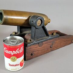 Antique Bronze Nautical Signal Salute Yacht Cannon