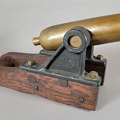 Antique Bronze Nautical Signal Salute Yacht Cannon