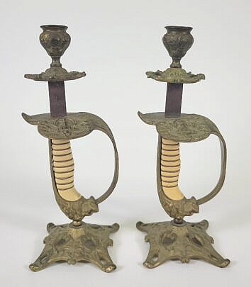1834-1865 Sword Candlesticks A