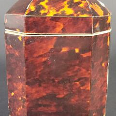 Antique English Regency Dual Compartment Tea Caddy