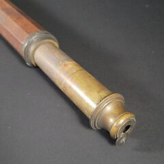 Antique Decagonal Ten Side Mahogany Ship Captain’s Spyglass