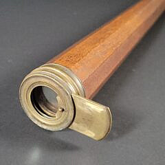 Antique Decagonal Ten Side Mahogany Ship Captain’s Spyglass