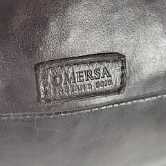 Large Vintage Signed Dimitri Omersa Leather Pig Footstool Ottoman