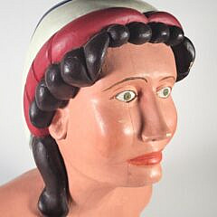 Vintage Folk Art All American Lady Nautical Ship’s Figurehead Style Carving