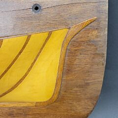 Antique 19th. Century Nautical Ship Builder’s Half Hull Model