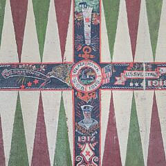 World War One U.S. Navy Sailor Made Folk Art Paint Decorated Gameboard