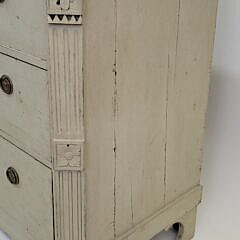 Antique Swedish Gustavian Paint Decorated Chest of Drawers