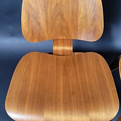 Pair of Vintage Eames for Herman Miller LCW Plywood Lounge Chairs
